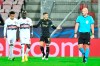 Ajax player Dusan Tadic (10), centre, celebrates after scoring, to take the score to 2-0, during the game against Midtjylland, during their Champions League group D soccer match at MCH Arena in Herning, Denmark, Tuesday 3 Nov. 2020. (Bo Amstrup / Scanpix via AP)
