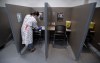 CP
A nurse cleans a booth following use by a person at a supervised consumption site Friday January 22, 2021 in Ottawa. THE CANADIAN PRESS/Adrian Wyld