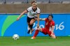 Germany's Tabea Kemme controls the ball past Canada's Diana Matheson during a semifinal match of the women's Olympic soccer tournament between Germany and Canada at the Mineirao Stadium in Belo Horizonte, Brazil, Tuesday, Aug. 16, 2016. After missing last summer's Women's World Cup through injury, veteran Matheson is back in the fold with the Canadian women's team. THE CANADIAN PRESS/AP/Leo Correa