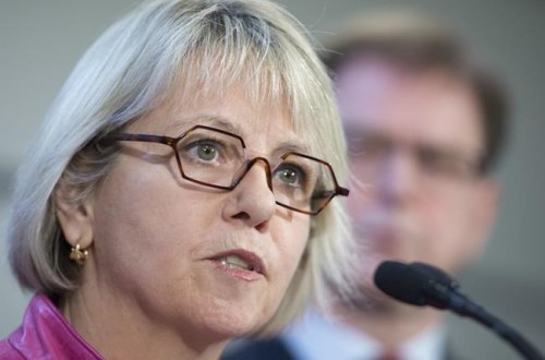 British Columbia Provincial Health Officer Dr. Bonnie Henry addresses the media during a news conference at the BC Centre of Disease Control in Vancouver B.C, Tuesday, January 28, 2020. The B.C. government has confirmed a new presumptive positive case of the new coronavirus, or COVID-19, in the Vancouver Coastal Health region. THE CANADIAN PRESS/Jonathan Hayward