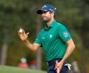 Adam Hadwin, of Canada, reacts after a birdie on the eighth hole during the second round at the Masters golf tournament Friday, April 6, 2018, in Augusta, Ga. Hadwin clinched a spot at the 2020 Masters without playing any golf on Sunday. THE CANADIAN PRESS/AP /Charlie Riedel