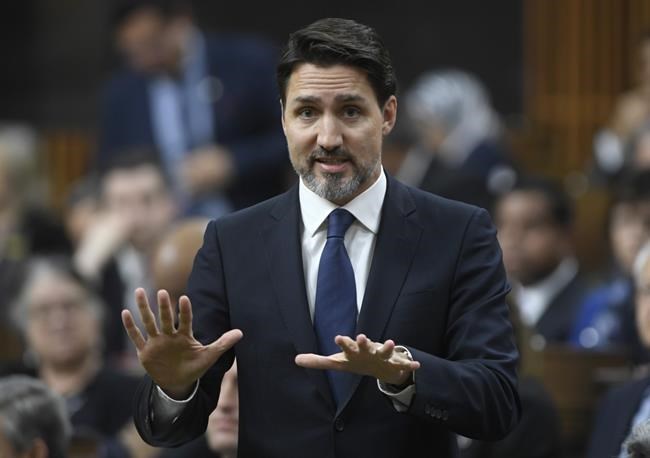 Prime Minister Justin Trudeau responds to a question during Question Period in the House of Commons in Ottawa on February 5, 2020. THE CANADIAN PRESS/Adrian Wyld