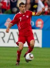 Canada's Paul Stalteri plays the ball during friendly International soccer against Peru in Toronto on September 4, 2010. Former Canadian captain Paul Stalteri has joined York 9 of the Canadian Premier League as assistant coach to Jimmy Brennan. THE CANADIAN PRESS/Chris Young