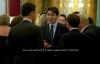 In this grab taken from video on Tuesday, Dec. 3, 2019, Canada's Prime Minister Justin Trudeau, centre, gestures as he speaks during a NATO reception. (Host Broadcaster via AP)