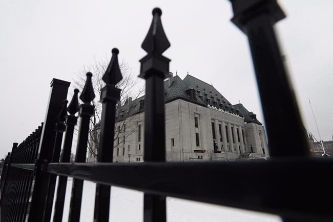 The Supreme Court of Canada is shown in Ottawa on January 19, 2018. The Supreme Court of Canada says the length of time a judge takes to deliberate and issue a verdict in a criminal trial is not included in the time limits the high court set to protect an accused from unreasonable delays in having a case heard. THE CANADIAN PRESS/Sean Kilpatrick