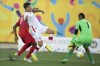 Canada's Ben Fisk (7) tries to get the ball past Panama keeper Jaime de Gracia (1) while being chased by Panama's Fidel Escobar (6) during 2015 Pan Am Games first half men's soccer action in Hamilton, Ont. on Thursday, July 16, 2015. Atletico Ottawa has made Canadian international winger Ben Fisk its first signing. THE CANADIAN PRESS/Peter Power