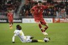 Canada's Jonathan Osorio (21) and Dominica's Chad Bertrand battle for the ball during second half Concacaf Nations League qualifier soccer action in Toronto on Tuesday, October 16, 2018. After dispatching No. 162 Barbados by a combined 8-1 score over two matches, 73rd-ranked Canada expects a more difficult assignment when it takes No. 39 Iceland in an international soccer friendly Wednesday in California. THE CANADIAN PRESS/Nathan Denette