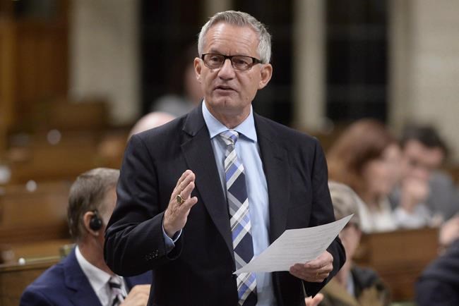 Conservative MP Ed Fast rises during Question Period in the House of Commons, in Ottawa on Friday, October 6, 2017. Conservative MP and former cabinet minister Ed Fast has declined a spot in Andrew Scheer's shadow cabinet, saying he feels the leader needs to be surrounded by people who fully support him. THE CANADIAN PRESS/Adrian Wyld