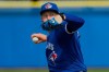 Toronto Blue Jays' Nate Pearson delivers a pitch during live batting practice at a spring training baseball workout Friday, Feb. 21, 2020, in Dunedin, Fla. Toronto Blue Jays top prospect Nate Pearson is feeling confident and comfortable in his first big league spring training. THE CANADIAN PRESS/AP, Frank Franklin II