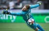 Vancouver Whitecaps goalkeeper Zac MacMath watches as the ball goes wide of the goal during the first half of an MLS soccer match against Sporting Kansas City in Vancouver, on Saturday, July 13, 2019. The Vancouver Whitecaps have acquired US$50,000 of 2020 targeted allocation money from Real Salt Lake in exchange for goalkeeper MacMath.THE CANADIAN PRESS/Darryl Dyck
