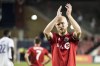 Toronto FC midfielder Michael Bradley (4) reacts after tying the Orlando City FC 1-1, in MLS soccer action in Toronto, on Saturday, August 10, 2019. Captain Michael Bradley has re-signed with Toronto FC. A source, speaking on condition of anonymity because the agreement had not been announced, confirmed that the 32-year-old midfielder has agreed on a new contract.THE CANADIAN PRESS/Christopher Katsarov