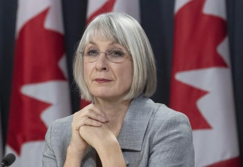 Minister of Health Patty Hajdu listens to a questions during press conference in Ottawa on February 3, 2020. The government has released its plan to improve health care and support for people who are affected by Post Traumatic Stress Disorder, a potentially serious mental condition that can take root when someone is exposed to a traumatic event.The plan, released today by Health Minister Patty Hajdu, charts a path forward for how the government approaches occupational PTSD, considering supports can vary province to province and workplace to workplace. THE CANADIAN PRESS/Adrian Wyld