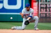 New York Mets second baseman Joe Panik fields a ground ball that was hit by Washington Nationals' Gerardo Parra in the seventh inning of a baseball game in Washington on September 4, 2019. The Toronto Blue Jays selected infielder Joe Panik to the 40-man roster on Monday and placed right-handed pitcher Yennsy Diaz on the 60-day injured list with a right lat strain. Panik, 29, batted .381 with a triple, two home runs and five runs batted in through 10 pre-season games before MLB last week cancelled the rest of spring training and postponed opening day by two weeks due to the COVID-19 pandemic. THE CANADIAN PRESS/AP, Patrick Semansky