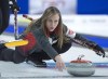Returning to the national women's curling championship in an unusual season for her curling team is particularly satisfying for Rachel Homan. Ontario skip Rachel Homan delivers a rock as they play Saskatchewan in semifinal action at the Scotties Tournament of Hearts at Centre 200 in Sydney, N.S., Sunday, Feb. 24, 2019. THE CANADIAN PRESS/Andrew Vaughan