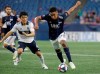 Toronto FC added to its attack Tuesday, taking former New England Revolution forward Juan Agudelo in Stage 2 of the MLS re-entry draft. Agudelo is shown in this Wednesday, July 17, 2019 file photo with Vancouver Whitecaps' Hwang In-Beom (left) in Foxborough, Mass. THE CANADIAN PRESS/AP-Steven Senne