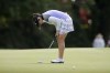 Canada's Brittany Marchand reacts to a missed putt on the 16th green during third round play at the Canadian Pacific Women's Open in Ottawa on Saturday, August 26, 2017. archand was ready to call it quits. She was worn down and frustrated after a disappointing sophomore season on the LPGA Tour. THE CANADIAN PRESS/Adrian Wyld