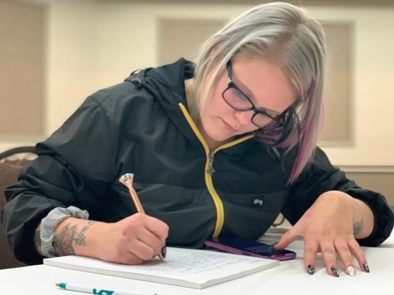 Destine Spiller is shown in a handout photo. A Manitoba woman arrested over online comments that threatened violence against Indigenous people has asked for forgiveness and says she has learned valuable lessons.THE CANADIAN PRESS/HO-Opaskwayak Cree Nation MANDATORY CREDIT