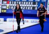 CP
Canada skip Kerri Einarson (left) and third Val Sweeting leave the ice after being defeated by Sweden on Saturday. (Jeff McIntosh / The Canadian Press)