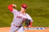 Cincinnati Reds starting pitcher Sonny Gray delivers during the first inning of a baseball game against the Chicago Cubs, Thursday, Sept. 10, 2020, in Chicago. (AP Photo/Charles Rex Arbogast)