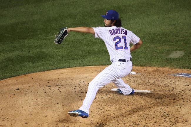 Chicago Cubs starting pitcher Yu Darvish delivers against the Cincinnati Reds during the fourth inning of a baseball game, Wednesday, Sept. 9, 2020, in Chicago. (AP Photo/Kamil Krzaczynski)