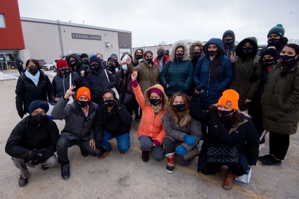 Staff at Canada Goose in Winnipeg voted overwhelmingly in favour of their first contract on Friday. (Mike Sudoma / Winnipeg Free Press files)