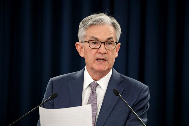 Federal Reserve Chair Jerome Powell speaks during a news conference, Tuesday, March 3, 2020, to discuss an announcement from the Federal Open Market Committee, in Washington. In a surprise move, the Federal Reserve cut its benchmark interest rate by a sizable half-percentage point in an effort to support the economy in the face of the spreading coronavirus. Chairman Jerome Powell noted that the coronavirus “poses evolving risks to economic activity.