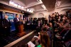 President Donald Trump with Vice President Mike Pence, left, and members of the president's coronavirus task force speaks during a news conference at the Brady press briefing room of the White House, Wednesday, Feb. 26, 2020, in Washington. (AP Photo/Manuel Balce Ceneta)