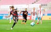 Thomas Mueller, left, of Bayern Munich scores his sides first goal during the German Bundesliga soccer match between 1. FC Koeln and FC Bayern Muenchen in Cologne, Germany, Saturday, Oct. 31, 2020. (Christian Kaspar-Bartke/Pool via AP)