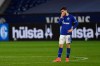 Schalke's Suat Serdar reacts during the German Bundesliga soccer match between FC Schalke 04 and Borussia Moenchengladbach at Veltins Arena, Gelsenkirchen, Germany, Saturday March 20, 2021. After loosing the match 0-3 Schalke is last in the Bundesliga with little to no hope of survival. (Guido Kirchner/dpa via AP)
