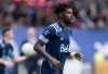 Vancouver Whitecaps' Tosaint Ricketts looks on during the second half of an MLS soccer game against Sporting Kansas City, in Vancouver, B.C., Saturday, Feb. 29, 2020. The Vancouver Whitecaps will be missing five players at the MLS is Back Tournament, including forwards Lucas Cavallini, Fredy Montero and Tosaint Ricketts. THE CANADIAN PRESS/Darryl Dyck