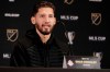 Toronto FC defender Omar Gonzalez talks to reporters Thursday, Nov. 7, 2019, during a news conference in Seattle. Gonzalez, who has yet to arrive in Florida for the MLS is Back Tournament, drew a quick response from the league Tuesday after a tweet showing an apparent sample of the in-room dining that apparently awaits them at the Swan and Dolphin Hotel. THE CANADIAN PRESS/AP-Ted S. Warren