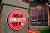 The rostrum is viewed at the MLB Network prior to the first round of the Major League Baseball draft, Monday, June 3, 2019, in Secaucus, N.J. The Toronto Blue Jays hold the No. 5 pick in Wednesday's MLB Draft, their highest draft position since taking Vernon Wells at No. 5 in 1997. THE CANADIAN PRESS/AP-Julio Cortez