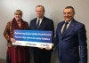 Karen McGrath, (left to right) president and CEO of Horizon Health Network, Hugh Fleming, New Brunswick health minister, and Gilles Lanteigne, president and CEO of Vitalite Health network, announce 32 new nurse practitioner positions in the province in Fredericton on Monday, Jan.27, 2020. The chief executive of the Vitalite health network in northern New Brunswick says the ongoing COVID-19 outbreak is a worst case scenario in a region with underlying health issues and an older population. THE CANADIAN PRESS/Kevin Bissett