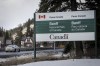 The Banff National Park entrance is shown as Parks Canada is restricting vehicles in the national parks and national historic sites in Banff, Alta., Tuesday, March 24, 2020. THE CANADIAN PRESS/Jeff McIntosh