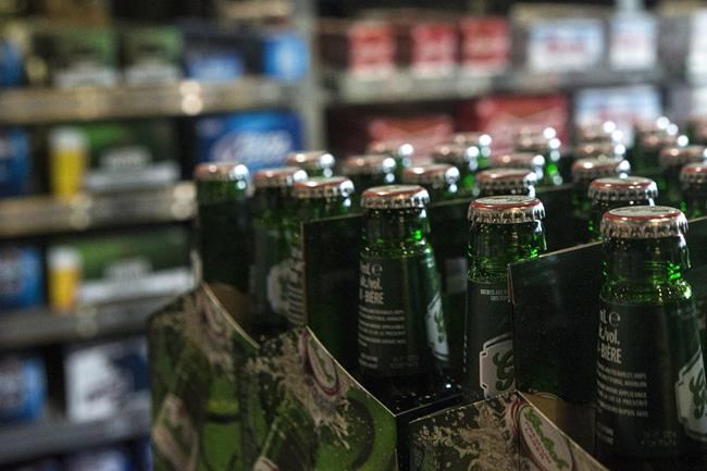 A Toronto beer store is pictured on April 16, 2015. A study commissioned by the Canadian Centre on Substance Use and Addiction suggests some Canadians are drinking more alcohol due to boredom and stress during the COVID-19 pandemic. THE CANADIAN PRESS/Chris Young