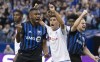 Montreal Impact striker Anthony Jackson-Hamel, left, reacts to a call by the referee during second half of the first leg of the 2020 CONCACAF Champions League quarterfinals against CD Olimpia in Montreal on Tuesday, March 10, 2020. MLS players have ratified a new collective bargaining agreement, paving the way for the league to return to play. THE CANADIAN PRESS/Paul Chiasson
