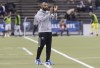 Montreal Impact's head coach Thierry Henry looks on during second half of an MLS soccer game against the New England Revolution in Montreal, Saturday, February 29, 2020. THE CANADIAN PRESS/Graham Hughes