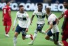 Vancouver Whitecaps' Jake Nerwinski (28), Tosaint Ricketts (87) and Andy Rose (15) celebrate Nerwinski's goal against Toronto FC during the second half of an MLS soccer game in Vancouver, on Saturday, September 5, 2020. The Whitecaps (3-6-0) weathered a rough run of play after returning to Major League Soccer from the COVID-19 pandemic pause, but were finally able to grind out a 3-2 win over Toronto FC last weekend. THE CANADIAN PRESS/Darryl Dyck