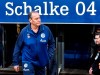 FILE - In this Saturday, March 16, 2019 file photo Schalke's then interims coach Huub Stevens arrives at the arena prior to the German Bundesliga soccer match between FC Schalke 04 and RB Leipzig in Gelsenkirchen, Germany. (AP Photo/Martin Meissner, file)