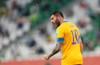 Andre Pierre Cignac of Tigres UANL celebrates during FIFA Club World Cup semi final against Brazil's Palmeiras in Al Rayyan, Qatar, Sunday. Feb. 7, 2021. (AP Photo/Hussein Sayed)