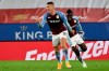 Aston Villa's Ross Barkley celebrates after scoring during the English Premier League soccer match between Leicester City and Aston Villa at the King Power Stadium in Leicester, England, Sunday, Oct. 18, 2020. (AP Photo/Rui Vieira, Pool)