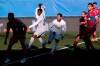 Real Madrid's Eden Hazard fights for the ball during the Spanish La Liga soccer match between Real Madrid and Elche at the Alfredo di Stefano stadium in Madrid, Spain, Saturday, March 13, 2021. (AP Photo/Bernat Armangue)