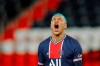 PSG's Kylian Mbappe reacts after missing a goal during the French League One soccer match between Paris Saint-Germain and Lorient at the Parc des Princes in Paris, France, Wednesday, Dec. 16, 2020. (AP Photo/Christophe Ena)