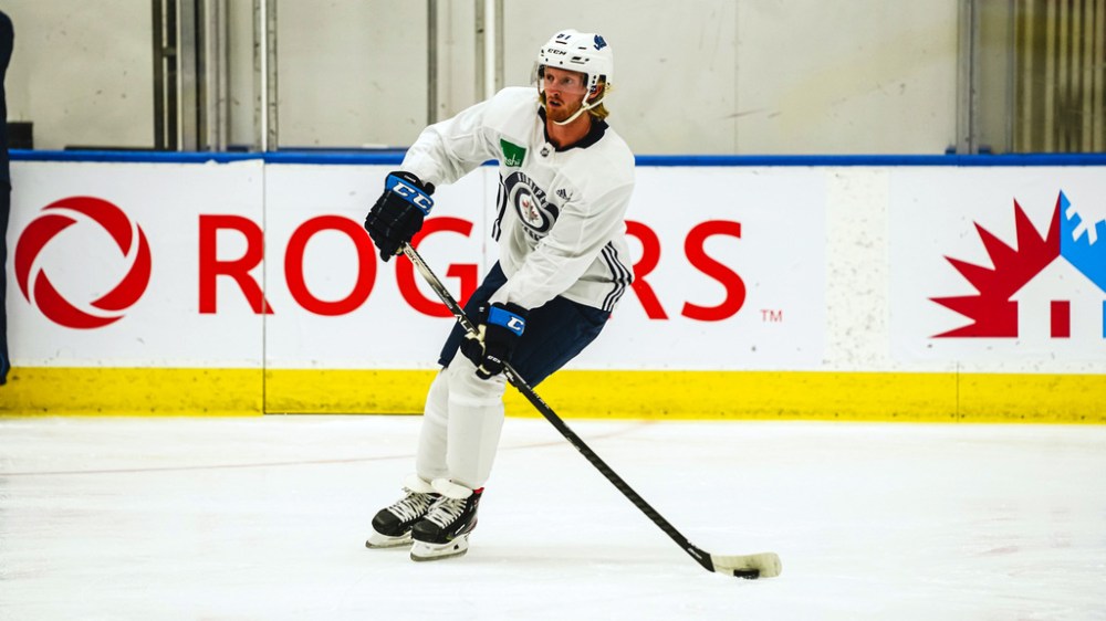 It's all fun and games for players such as Kyle Connor until Saturday. (Tyler Esquivel / Winnipeg Jets)