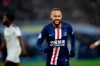 PSG's Neymar reacts during the French League One soccer match between Paris-Saint-Germain and Bordeaux at the Parc des Princes stadium in Paris, Sunday Feb. 23, 2020. (AP Photo/Christophe Ena)