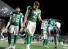 A dejected Cody Fajardo leaves the field after his last-second throw hit the goalpost in the West final against the Winnipeg Blue Bombers on Nov. 17, 2019. (Mark Taylor / The Canadian Press files)