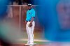 Miami Marlins infielder Jesus Aguilar waits for drills to begin at first base during a spring training baseball practice Wednesday, Feb. 19, 2020, in Jupiter, Fla. (AP Photo/Brynn Anderson)