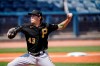 Pittsburgh Pirates pitcher Steven Brault delivers in the first inning during a spring training baseball game against the Tampa Bay Rays on Wednesday, March 3, 2021, in Port Charlotte, Fla. (AP Photo/Brynn Anderson)