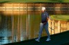 Dustin Johnson walks off the green on the 17th hole during the first round of the The Players Championship golf tournament Thursday, March 11, 2021, in Ponte Vedra Beach, Fla. (AP Photo/John Raoux)