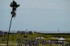 Fans watch on the 17th hole in the foursome matches during the Walker Cup golf tournament at the Seminole Golf Club on Saturday, May 8, 2021, in Juno Beach, Fla. (AP Photo/Brynn Anderson)